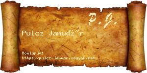 Pulcz Január névjegykártya